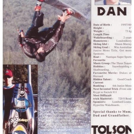 Daniel Tolson - Business Coach - 1996 - Waterskiers News